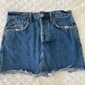 Agolde denim mini skirt
